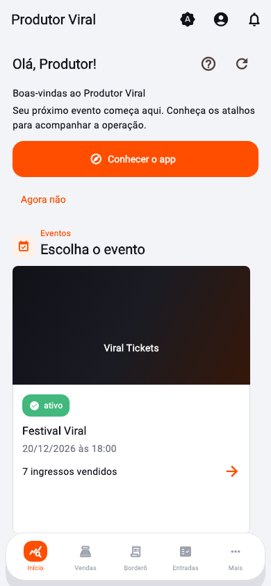 Viral Tickets — Produtor